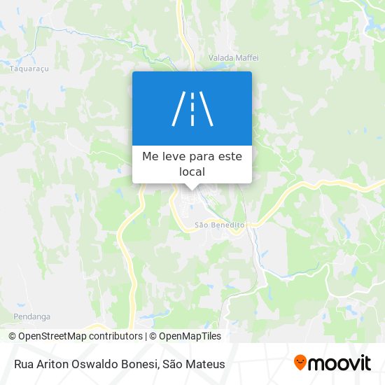 Rua Ariton Oswaldo Bonesi mapa