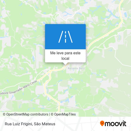 Rua Luiz Frigini mapa