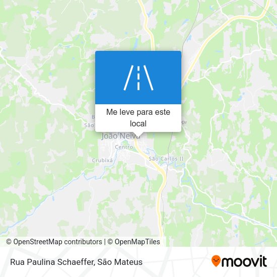 Rua Paulina Schaeffer mapa