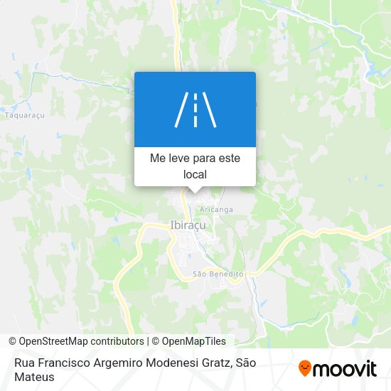 Rua Francisco Argemiro Modenesi Gratz mapa