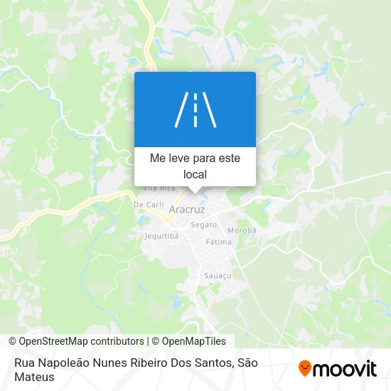 Rua Napoleão Nunes Ribeiro Dos Santos mapa