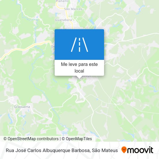 Rua José Carlos Albuquerque Barbosa mapa