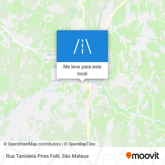 Rua Tanisleia Pires Folli mapa