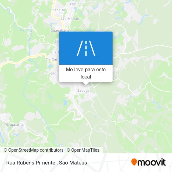 Rua Rubens Pimentel mapa