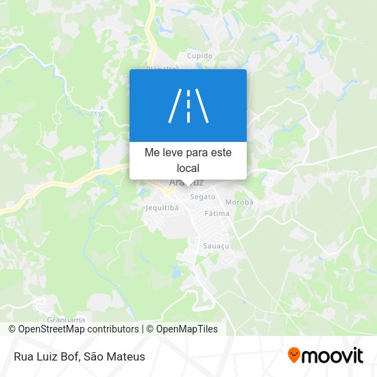 Rua Luiz Bof mapa