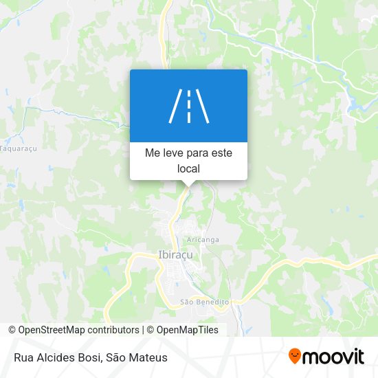 Rua Alcides Bosi mapa