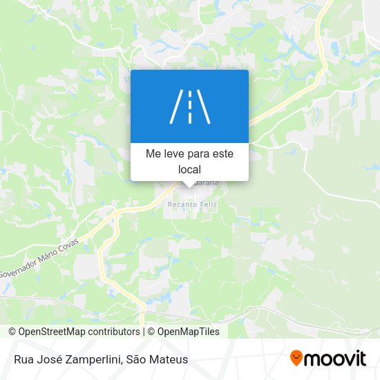 Rua José Zamperlini mapa