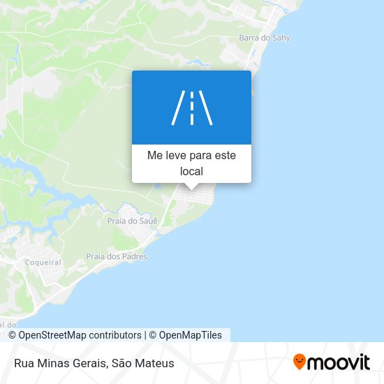 Rua Minas Gerais mapa