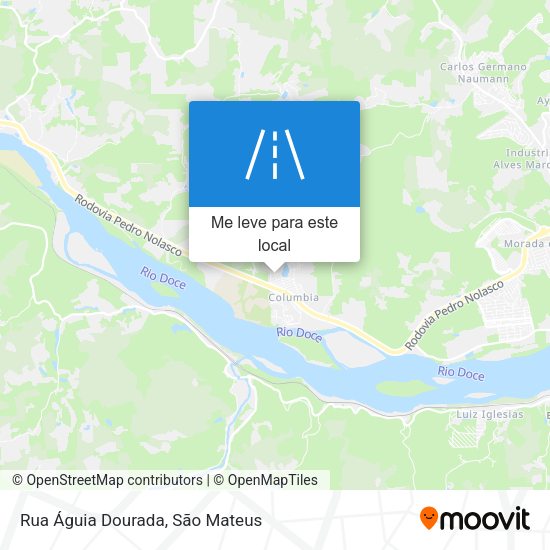 Rua Águia Dourada mapa