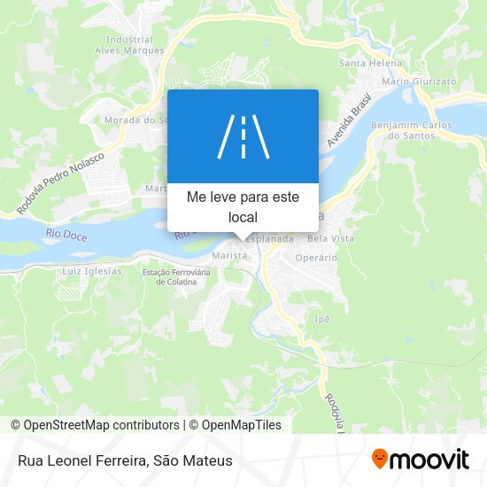 Rua Leonel Ferreira mapa