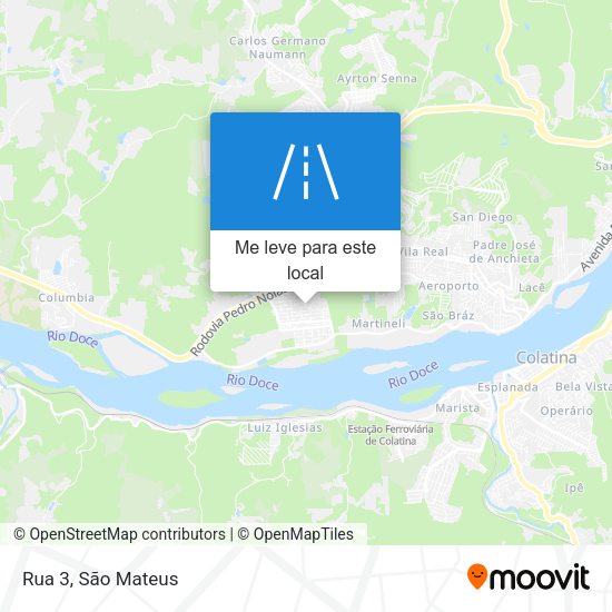 Rua 3 mapa