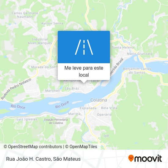 Rua João H. Castro mapa