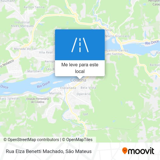 Rua Elza Benetti Machado mapa