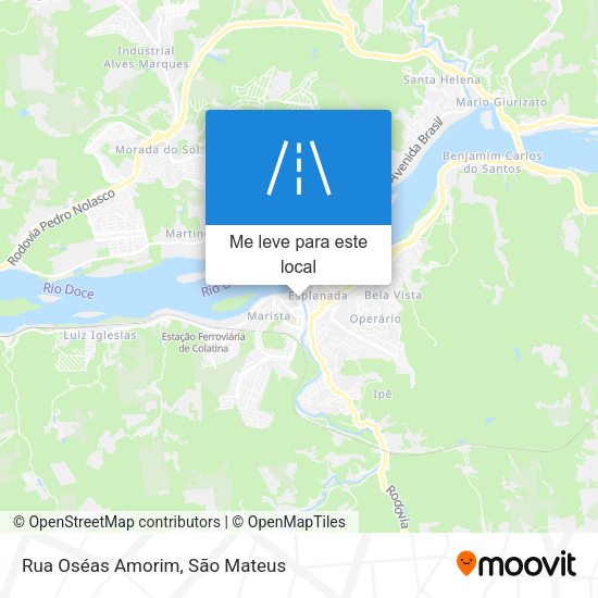 Rua Oséas Amorim mapa