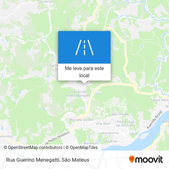 Rua Guerino Menegatti mapa