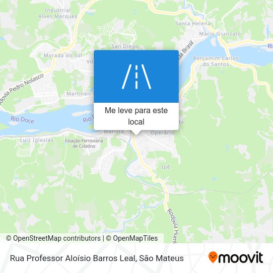 Rua Professor Aloísio Barros Leal mapa
