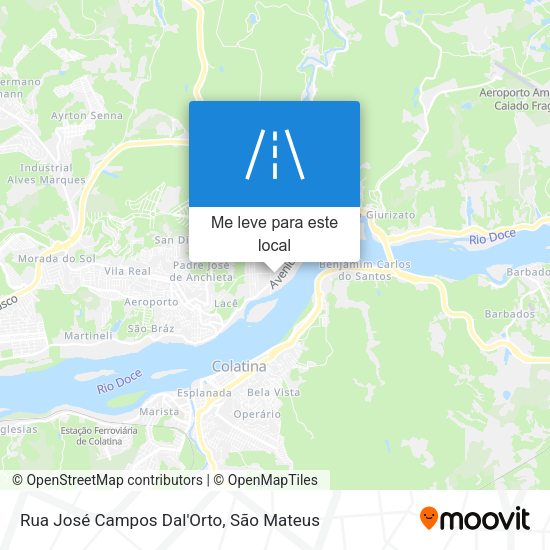 Rua José Campos Dal'Orto mapa