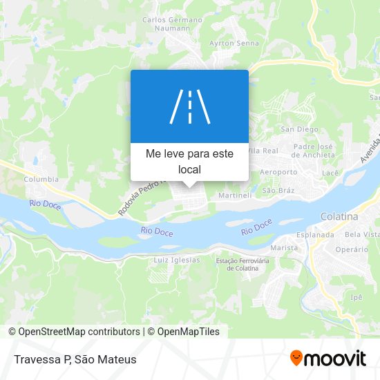 Travessa P mapa