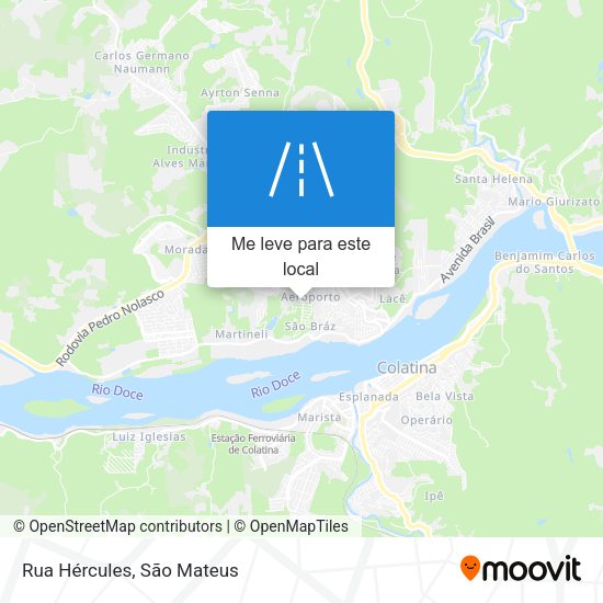 Rua Hércules mapa