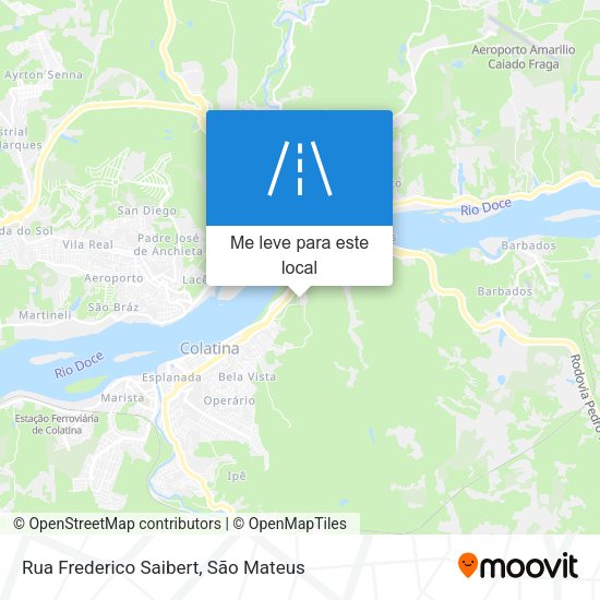 Rua Frederico Saibert mapa