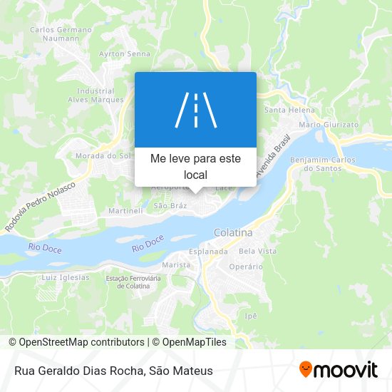 Rua Geraldo Dias Rocha mapa