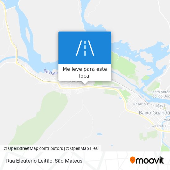 Rua Eleuterio Leitão mapa
