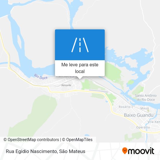 Rua Egidio Nascimento mapa