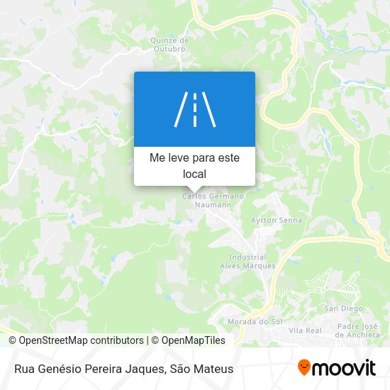 Rua Genésio Pereira Jaques mapa