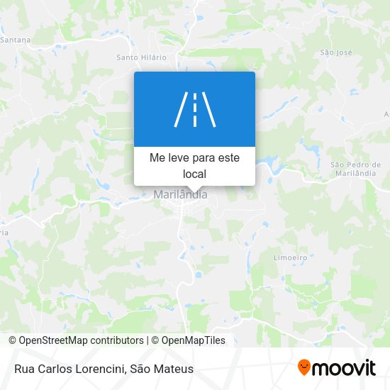 Rua Carlos Lorencini mapa