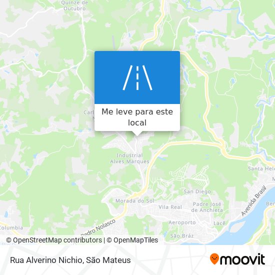 Rua Alverino Nichio mapa