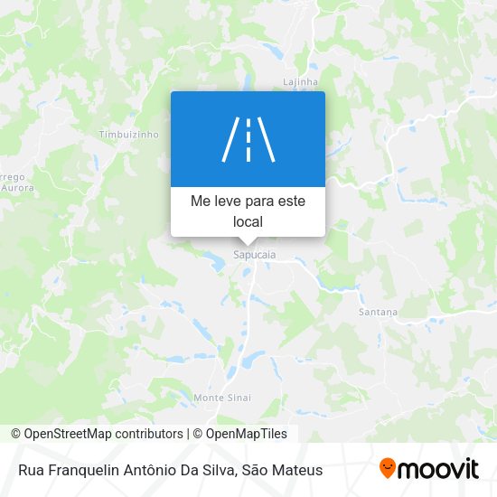 Rua Franquelin Antônio Da Silva mapa