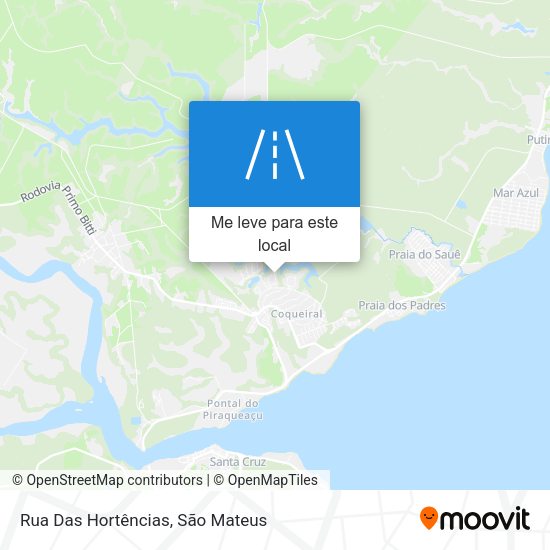 Rua Das Hortências mapa