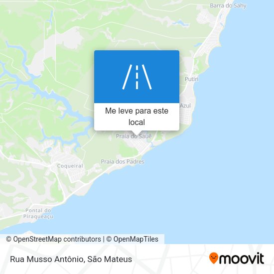 Rua Musso Antônio mapa