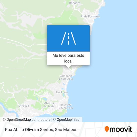 Rua Abílio Oliveira Santos mapa