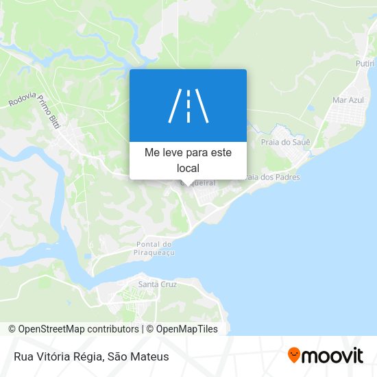 Rua Vitória Régia mapa