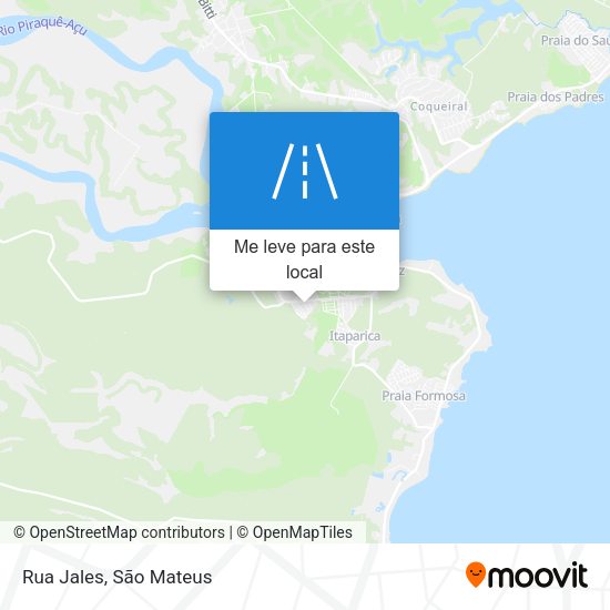 Rua Jales mapa
