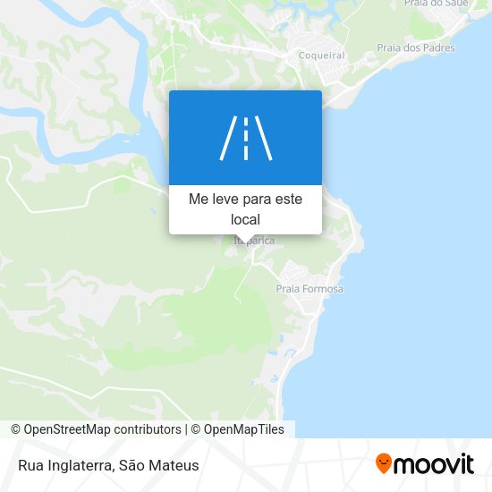 Rua Inglaterra mapa
