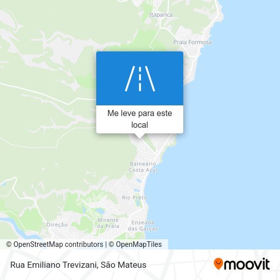 Rua Emiliano Trevizani mapa