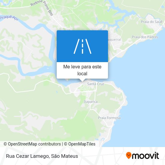 Rua Cezar Lamego mapa