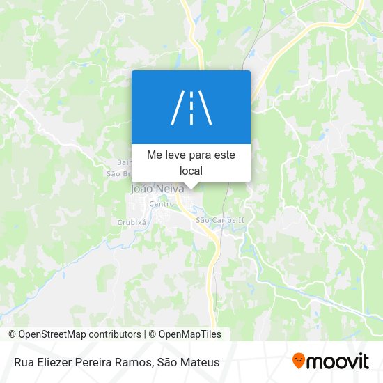 Rua Eliezer Pereira Ramos mapa