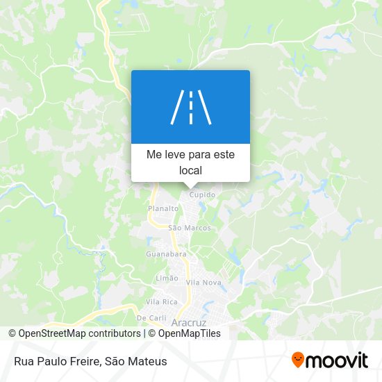Rua Paulo Freire mapa