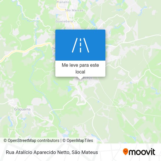 Rua Atalício Aparecido Netto mapa