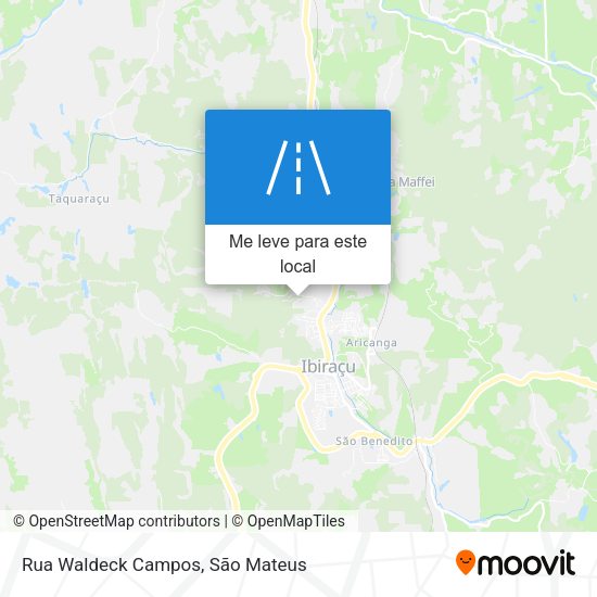 Rua Waldeck Campos mapa