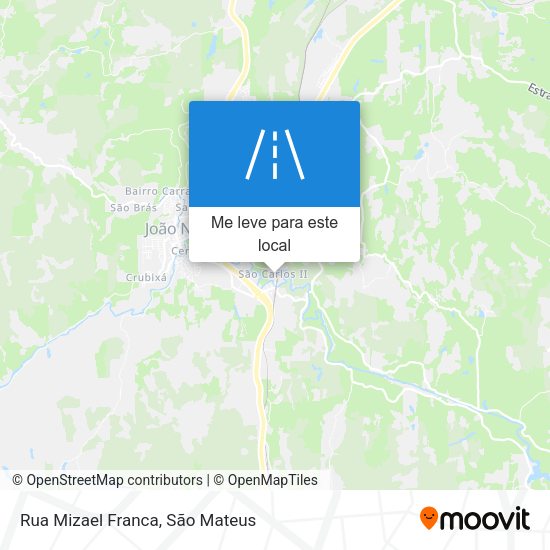 Rua Mizael Franca mapa