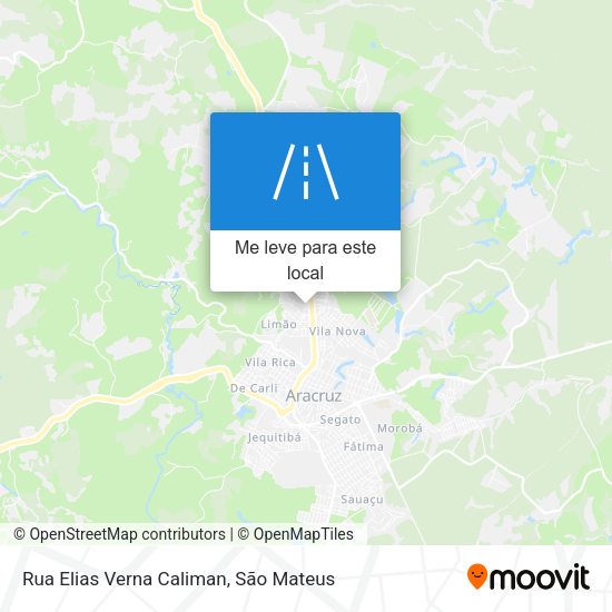 Rua Elias Verna Caliman mapa