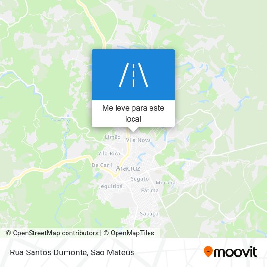 Rua Santos Dumonte mapa