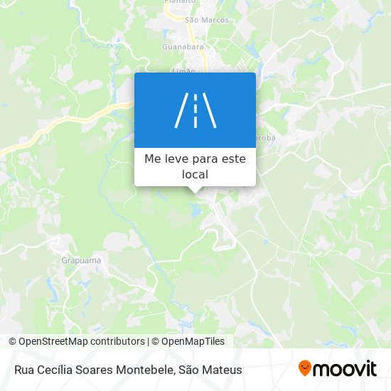 Rua Cecília Soares Montebele mapa