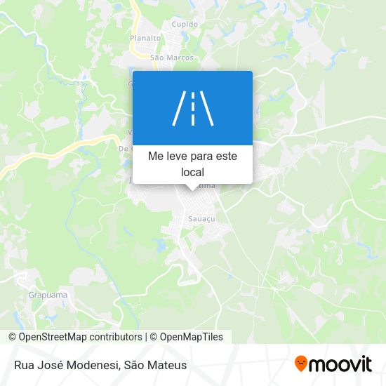 Rua José Modenesi mapa
