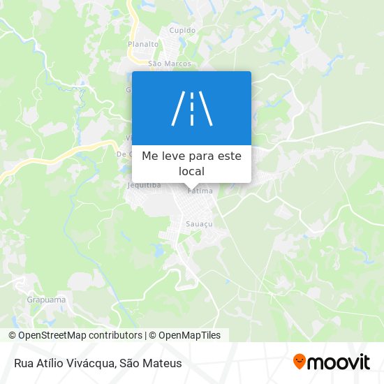 Rua Atílio Vivácqua mapa
