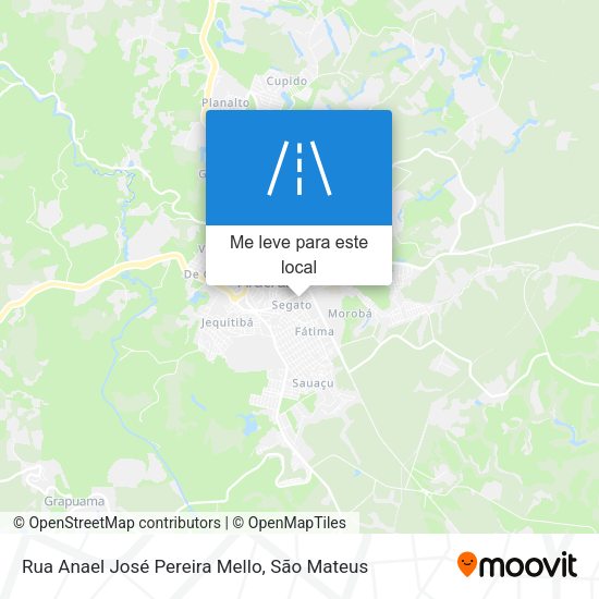 Rua Anael José Pereira Mello mapa